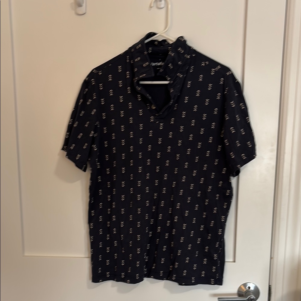 Blue Casual Button Down Shirt